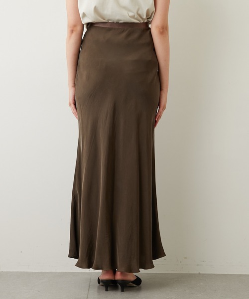 GALLARDAGALANTE（ガリャルダガランテ）の「キュプラマーメイドスカート（スカート・レディース・ダークブラウン/ベージュ/ブラウン/グレー・1/0）」の21枚目の写真