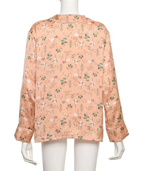 Chut! INTIMATES(シュットインティメイツ)の「パジャマシャツ (C346)(ルームウェア/パジャマ・レディース・ダークグリーン/オレンジ系その他・M/L)」の5枚目の写真