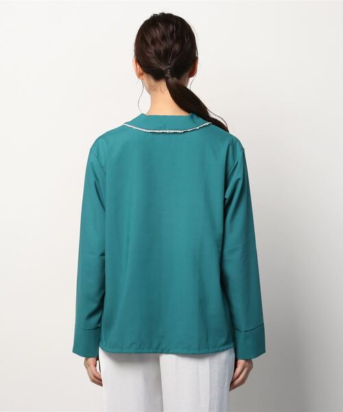 Chut! INTIMATES(シュットインティメイツ)の「パジャマシャツ (C346)(ルームウェア/パジャマ・レディース・ダークグリーン/オレンジ系その他・M/L)」の13枚目の写真