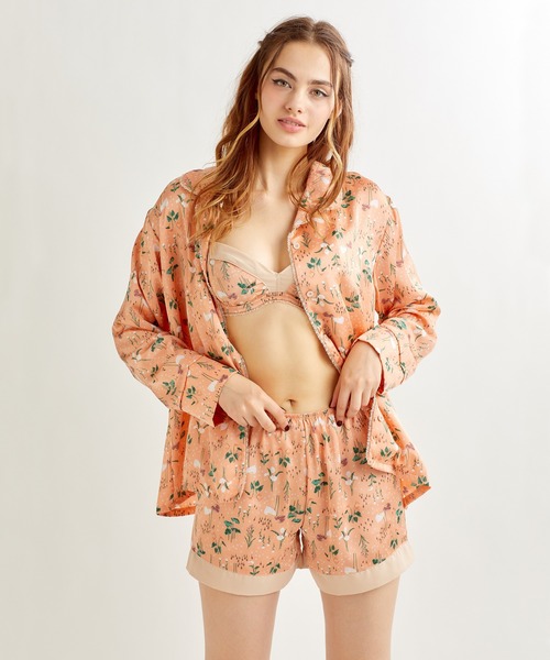 Chut! INTIMATES(シュットインティメイツ)の「パジャマシャツ (C346)(ルームウェア/パジャマ・レディース・ダークグリーン/オレンジ系その他・M/L)」の9枚目の写真