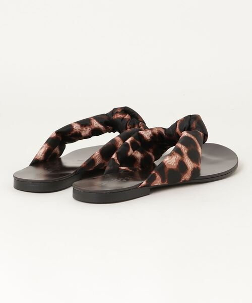 manipuri（マニプリ）の「MANIPURI(マニプリ)レオパードベグ　スカーフトングサンダル（サンダル・レディース・ブラウン・35/36/37/38/39）」の2枚目の写真