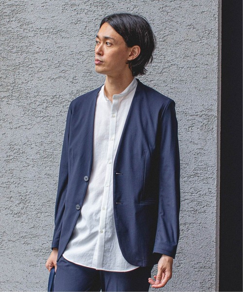 EDIFICE（エディフィス）の「トリコット カラーレス ジャケット（ノー