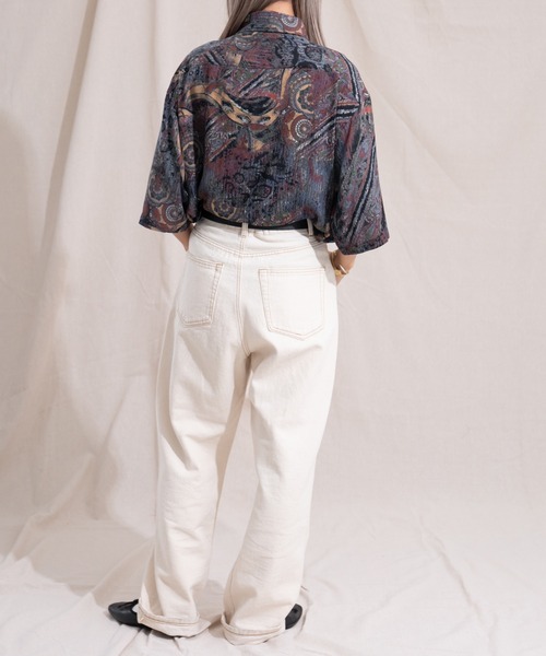 kutir（クティール）の「レギュラー半袖柄シャツ（シャツ/ブラウス・レディース・ブラック/ネイビー/オフホワイト/グリーン/その他・FREE）」の21枚目の写真