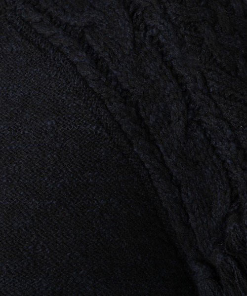 JEANASIS（ジーナシス）の「フリンジベリーショートプルオーバー/958387（ニット/セーター・レディース・アイボリー/ブラック・FREE）」の6枚目の写真