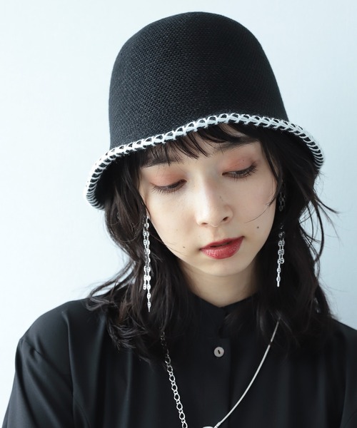 HARE(ハレ)の「ステッチサーモハット(HARE)(ハット・レディース・ブラック・FREE)」の3枚目の写真