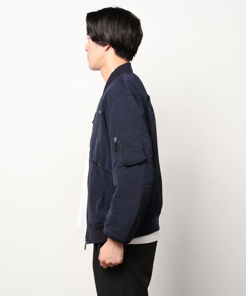 THE NORTH FACE(ザノースフェイス)の「THE NORTH FACE INSULATION BOMBER JACEKT / ザ・ノース・フェイス インサレーションボンバージャケット(MA-1・メンズ・ネイビー/オリーブ/ブラック・M/L/XL/XXL)」の4枚目の写真