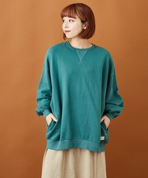 CUBE SUGAR（キューブシュガー）の「WEB限定 抗菌加工 機能性 リサイクル トンプキン裏毛 スウェット × フライス 脇ポケット付き プルオーバー（スウェット）」