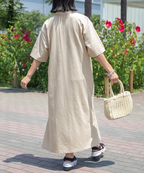 PairPair（ペアペア）の「クレリックバンドカラーワンピース/リンクコーデ対応（ワンピース・レディース・ブルーグリーン/スミクロ/ライトベージュ・FREE）」の11枚目の写真