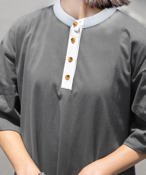 PairPair（ペアペア）の「クレリックバンドカラーワンピース/リンクコーデ対応（ワンピース・レディース・ブルーグリーン/スミクロ/ライトベージュ・FREE）」の12枚目の写真