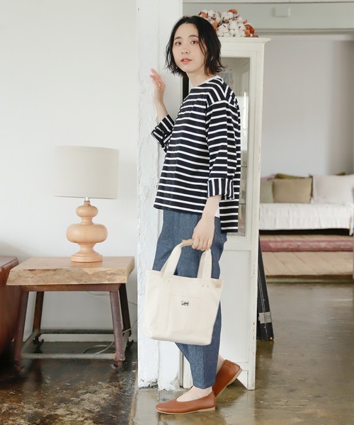 studio CLIP（スタディオクリップ）の「テントラインボーダープルオーバー（Tシャツ/カットソー・レディース・ブラック/ベージュ/ブラウン/グリーン・FREE）」の13枚目の写真