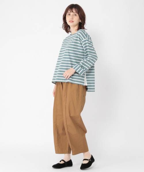 studio CLIP（スタディオクリップ）の「テントラインボーダープルオーバー（Tシャツ/カットソー・レディース・ブラック/ベージュ/ブラウン/グリーン・FREE）」の17枚目の写真