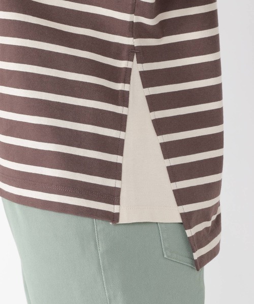 studio CLIP（スタディオクリップ）の「テントラインボーダープルオーバー（Tシャツ/カットソー・レディース・ブラック/ベージュ/ブラウン/グリーン・FREE）」の20枚目の写真