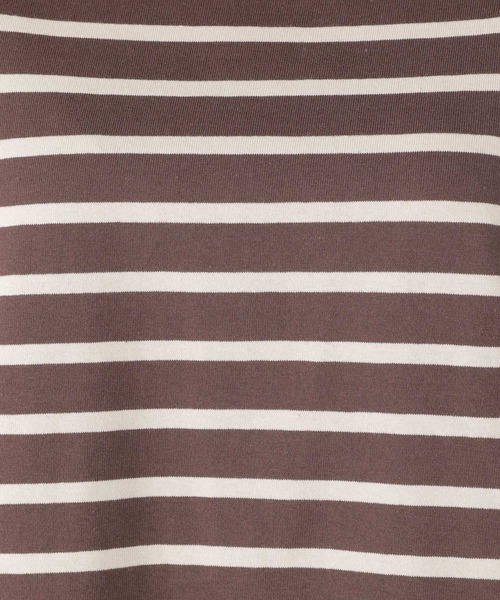 studio CLIP（スタディオクリップ）の「テントラインボーダープルオーバー（Tシャツ/カットソー・レディース・ブラック/ベージュ/ブラウン/グリーン・FREE）」の18枚目の写真