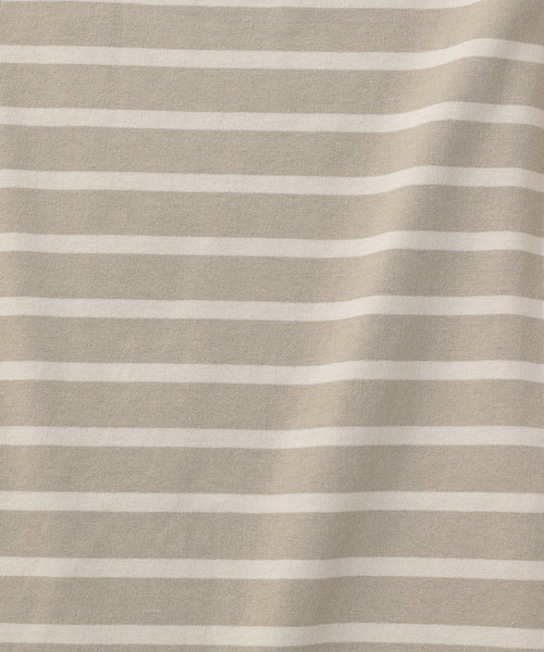 studio CLIP（スタディオクリップ）の「テントラインボーダープルオーバー（Tシャツ/カットソー・レディース・ブラック/ベージュ/ブラウン/グリーン・FREE）」の7枚目の写真