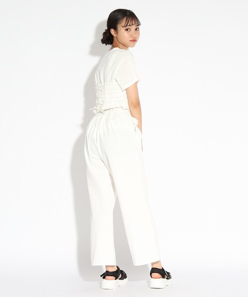 3wayオールインワン風ビスチェ Tシャツ ロングパンツセット セットアップ Pink Latte ピンクラテ のファッション通販 Zozotown