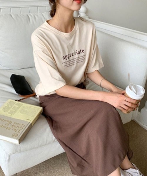Bifrost(ビフレスト)の「フロントロゴTシャツ(Tシャツ/カットソー・レディース・ベージュ/グレー/グリーン・M/L)」の9枚目の写真