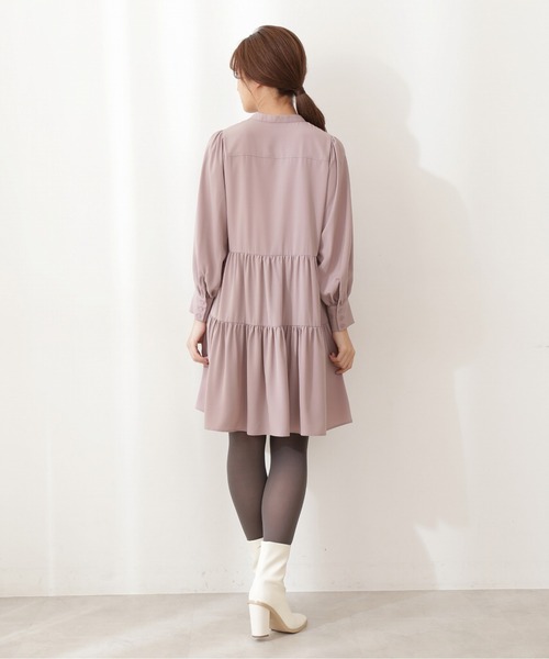 PROPORTION BODY DRESSING（プロポーションボディドレッシング）の「＜Ｅ＞ティアードミニワンピ / 1211247901（ワンピース・レディース・ブルー/ライトピンク/ブラック・MEDIUM/SMALL）」の13枚目の写真
