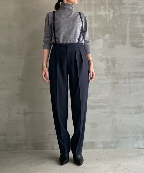 HELIOPOLE(エリオポール)の「COSMICAL WARM WIDE TATERED PT(その他パンツ・レディース・ネイビー・36/38)」の8枚目の写真