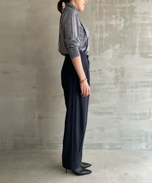 HELIOPOLE(エリオポール)の「COSMICAL WARM WIDE TATERED PT(その他パンツ・レディース・ネイビー・36/38)」の9枚目の写真