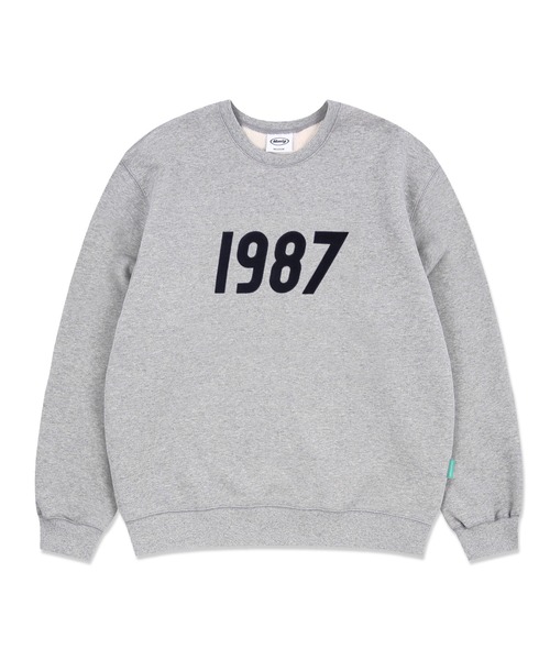 87mm（87mm）の「【87MM / Mmlg】1987 SWEAT / パルチムエムエム MMLG 1987 ロゴ スウェットシャツ（スウェット・レディース・チャコールグレー/ネイビー/グレー/レッド/オリーブ・SMALL/MEDIUM/LARGE）」の3枚目の写真