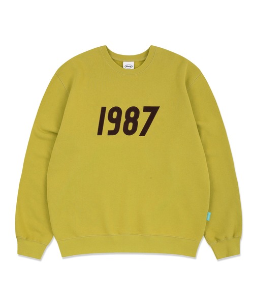 87mm（87mm）の「【87MM / Mmlg】1987 SWEAT / パルチムエムエム MMLG 1987 ロゴ スウェットシャツ（スウェット・レディース・チャコールグレー/ネイビー/グレー/レッド/オリーブ・SMALL/MEDIUM/LARGE）」の4枚目の写真