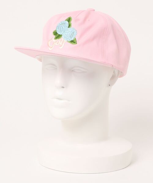 GOLF WANG(ゴルフワン)の「GOLFWANG/ゴルフワン/ラズベリーパネルキャップ/Raspberry 5 PanelCap(キャップ・メンズ・ナチュラル/ピンク/ブラック・FREE)」の7枚目の写真