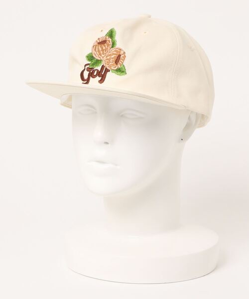 GOLF WANG(ゴルフワン)の「GOLFWANG/ゴルフワン/ラズベリーパネルキャップ/Raspberry 5 PanelCap(キャップ・メンズ・ナチュラル/ピンク/ブラック・FREE)」の6枚目の写真