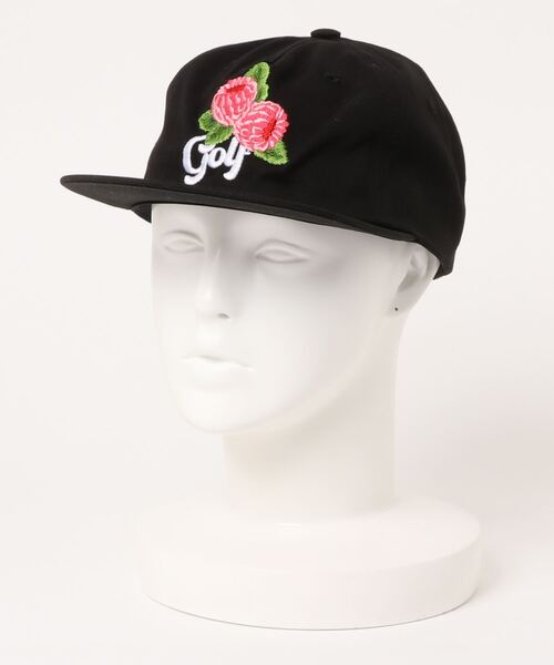 GOLF WANG(ゴルフワン)の「GOLFWANG/ゴルフワン/ラズベリーパネルキャップ/Raspberry 5 PanelCap(キャップ・メンズ・ナチュラル/ピンク/ブラック・FREE)」の5枚目の写真