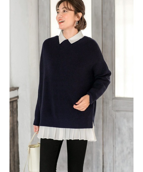 STYLE DELI(スタイルデリ)の「ジョーゼット裾プリーツシャツ(シャツ/ブラウス・レディース・ホワイト/ブラック・FREE)」の20枚目の写真