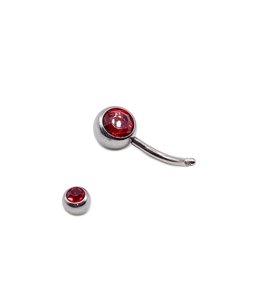 MORPH(モルフ)の「MORPH モルフ ネイブル ボディーピアス 14ゲージ 10mm(ノーマル)(ピアス(片耳用)・レディース・スカイブルー/ブラック/レッド/ブルー/グリーン/ライトグリーン/エメラルド/クリア/レインボー/ラベンダー/バイオレット/ローズ/ライトピンク・10)」の16枚目の写真