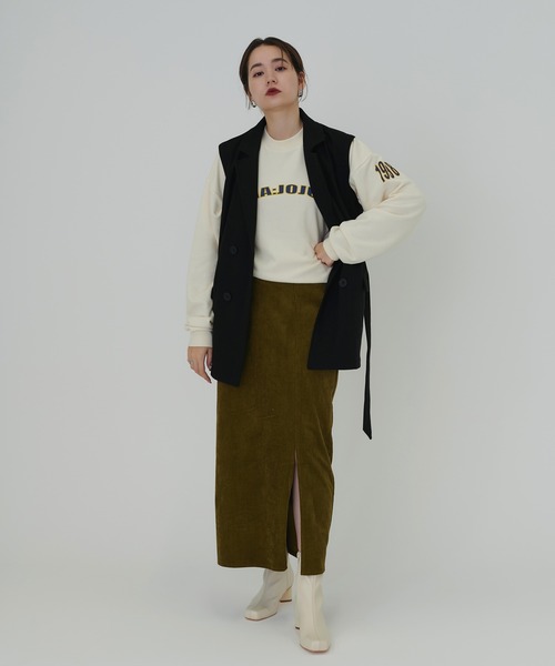 TINA：JOJUN（ティーナジョジュン）の「ユニセックス裏毛 プルオーバー TINA：JOJUN（スウェット・レディース・グレー/アイボリー/チャコール・M）」の10枚目の写真