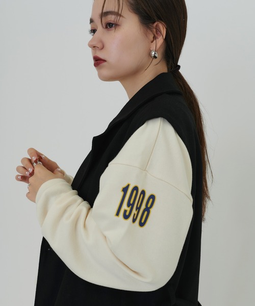 TINA：JOJUN（ティーナジョジュン）の「ユニセックス裏毛 プルオーバー TINA：JOJUN（スウェット・レディース・グレー/アイボリー/チャコール・M）」の20枚目の写真