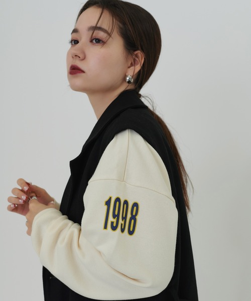 TINA：JOJUN（ティーナジョジュン）の「ユニセックス裏毛 プルオーバー TINA：JOJUN（スウェット・レディース・グレー/アイボリー/チャコール・M）」の8枚目の写真