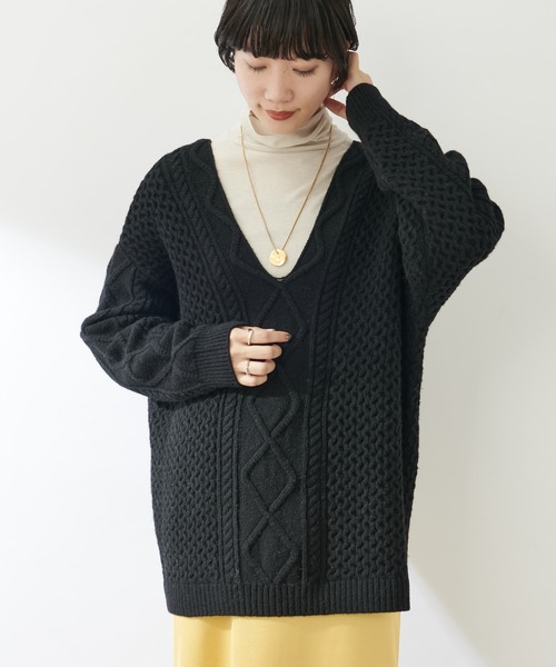 SHENERY（シーナリー）の「リヨセルコットンテレコタートルネック（Tシャツ/カットソー・レディース・ライトベージュ/グレー・FREE）」の22枚目の写真