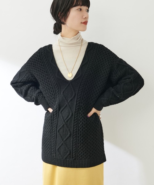 SHENERY（シーナリー）の「リヨセルコットンテレコタートルネック（Tシャツ/カットソー・レディース・ライトベージュ/グレー・FREE）」の20枚目の写真