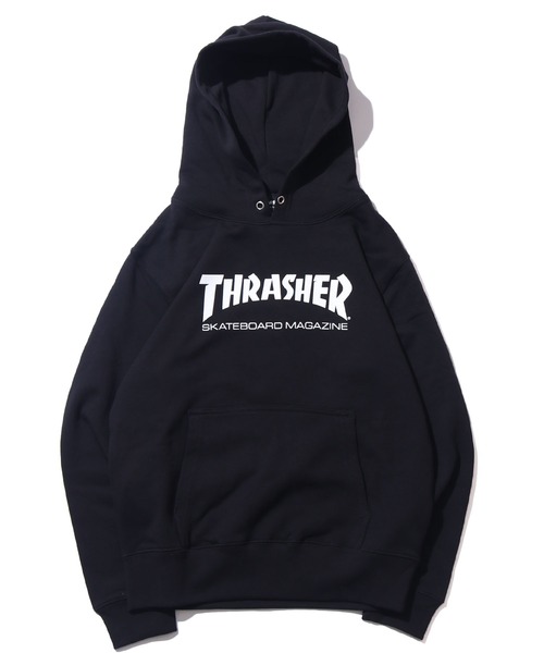 THRASHER(スラッシャー)の「THRASHER/スラッシャー KIDS MAG LOGO HOODIE プルオーバーパーカー フロントロゴ 裏毛(パーカー・キッズ・チャコール/ホワイト/ナチュラル/ブラック・130/150)」の13枚目の写真