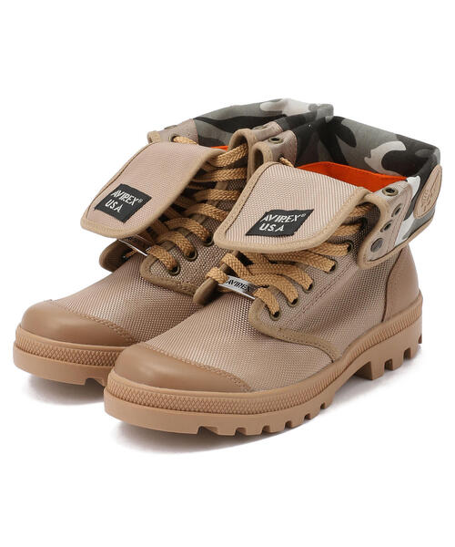 AVIREX(アヴィレックス)の「スコーピオン ハイ カモフラージュ / SCORPION HI NYLON CAMOUFLAGE / アヴィレックス / AVIREX(ブーツ・レディース・ベージュ/オリーブ/ブラック・24/23/25/28/27/26/29)」の3枚目の写真