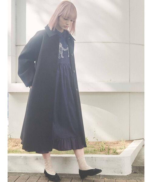 ※専用です※ ジェニーギャルソン アシンメトリー羽織コート (黒白) BLACK COMME des GARCONS(ブラックコムデギャルソン) 25SS