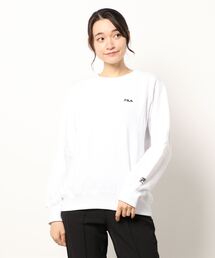 【FILA/フィラ】裏起毛ワンポイント刺繍スウェットトレーナー