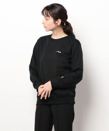 【FILA/フィラ】裏起毛ワンポイント刺繍スウェットトレーナー