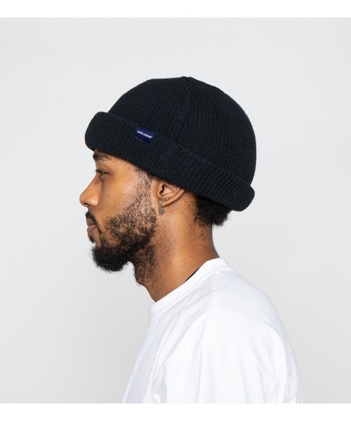 APPLEBUM（アップルバム）の「Sustainable Pis Knit Cap（ニットキャップ/ビーニー・メンズ・ブラック/ターコイズブルー・FREE）」の10枚目の写真