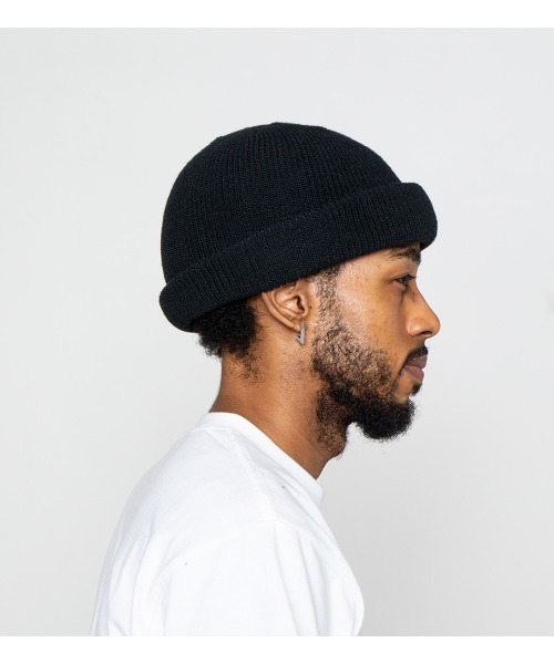 APPLEBUM（アップルバム）の「Sustainable Pis Knit Cap（ニットキャップ/ビーニー・メンズ・ブラック/ターコイズブルー・FREE）」の12枚目の写真