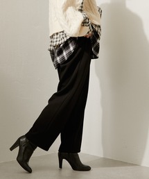 ear PAPILLONNER | 【SUM1 STYLE】(WEB限定カラー：グリーン)センターラインカラーパンツ(スラックス)