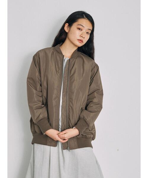 GARAGE OF GOOD CLOTHING(ガレージオブグッドクロージング)の「FLD メモリーウェザーMA-1**(その他アウター・レディース・ブラック/ダークカーキ・FREE)」の3枚目の写真