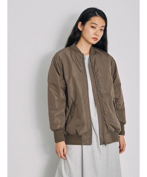 GARAGE OF GOOD CLOTHING(ガレージオブグッドクロージング)の「FLD メモリーウェザーMA-1**(その他アウター・レディース・ブラック/ダークカーキ・FREE)」の5枚目の写真