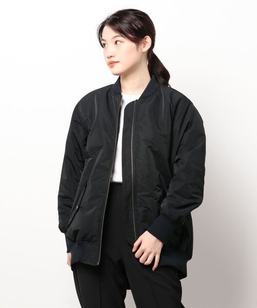 GARAGE OF GOOD CLOTHING(ガレージオブグッドクロージング)の「FLD メモリーウェザーMA-1**(その他アウター・レディース・ブラック/ダークカーキ・FREE)」の6枚目の写真