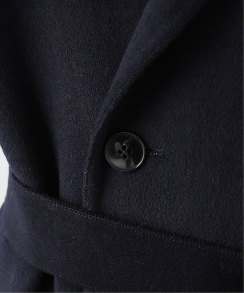 417 EDIFICE（フォーワンセブンエディフィス）の「リバーウール ラップコート（トレンチコート・メンズ・チャコールグレー/ネイビー・SMALL/MEDIUM/LARGE）」の16枚目の写真