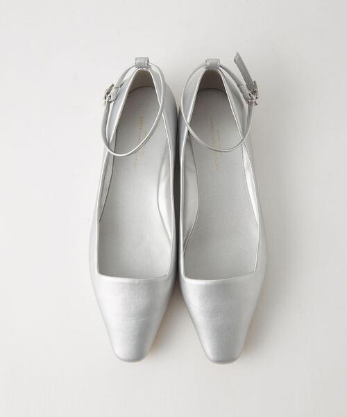 green label relaxing(グリーンレーベルリラクシング)の「スクエア2WAY フラットシューズ -撥水-(その他シューズ・レディース・ブラック/レッド/シルバー・22.5cm/23cm/23.5cm/24cm/24.5cm)」の7枚目の写真