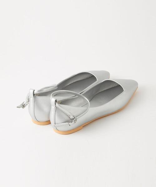 green label relaxing(グリーンレーベルリラクシング)の「スクエア2WAY フラットシューズ -撥水-(その他シューズ・レディース・ブラック/レッド/シルバー・22.5cm/23cm/23.5cm/24cm/24.5cm)」の11枚目の写真