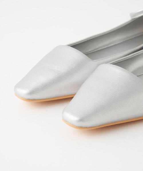 green label relaxing(グリーンレーベルリラクシング)の「スクエア2WAY フラットシューズ -撥水-(その他シューズ・レディース・ブラック/レッド/シルバー・22.5cm/23cm/23.5cm/24cm/24.5cm)」の12枚目の写真